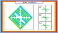 IQ test. Choose correct answer. Set of logical tasks composed of geometric shapes. Vector illustration. algorithm.