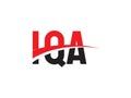 IQA Letter Initial Logo Design Vector Illustration Royalty Free Stock Photo