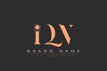 IQN abstract letter logo design Royalty Free Stock Photo