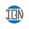IQN letter logo design on white background. IQN creative initials circle logo concept. IQN letter design Royalty Free Stock Photo