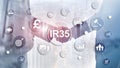 IR35 finance concept. United Kingdom tax law, tax avoidance.