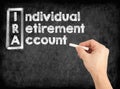 IRA - Individual Retirement Account concept