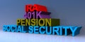 Ira 401k pension social security