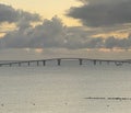 Irabu Bridge between Miyako Island and Irabu Island in Okinawa, Japan