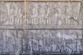 Iran, reliefs in Ancient Persepolis Complex Royalty Free Stock Photo