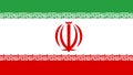 Iran. Flag of Iran. Horizontal design. llustration of the flag of Iran. Horizontal design. Abstract design.