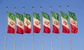 Iran flag Royalty Free Stock Photo