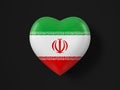 Iran heart flag