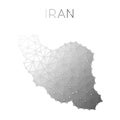 Iran, Islamic Republic Of polygonal vector map.