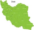 Iran map Royalty Free Stock Photo