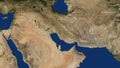 Iran map Persian Gulf Map 3D rendering, Islamic Republic of Iran