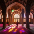 iran Nasir al-Mulk Mosque pink interior