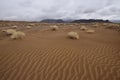 Sand dunes on the desert in Iran Royalty Free Stock Photo