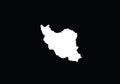 Iran outline map country shape state symbol national borders