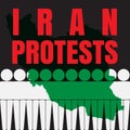 Iran Protests Illustration