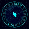Iran round sign.