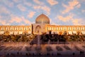 Iran. Sheikh Lotfollah Mosque at Naqsh-e Jahan square in Isfahan against sunset. 17th century