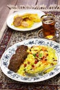 Iranian persian cuisine Royalty Free Stock Photo