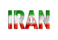Iranian flag text font