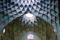 Iranian Mosque ceiling in Isphan Royalty Free Stock Photo