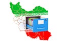 Iranian national database concept, 3D rendering