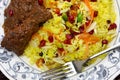 Iranian persian cuisine Royalty Free Stock Photo