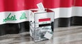 Iraq - ballot box - voting, election concept