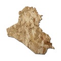 Iraq chipboard map