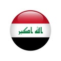 Iraq flag on button