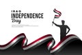 Iraq Independence Day Banner Design Royalty Free Stock Photo
