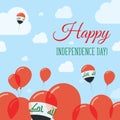 Iraq Independence Day Flat Patriotic Design.