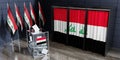 Iraq - voting booths and ballot box