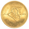 50 iraqi dinars coin Royalty Free Stock Photo