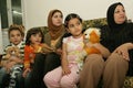 An Iraqi refugee family at home, Cario Royalty Free Stock Photo