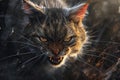 Irate Angry cat. Generate Ai