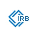 IRB letter logo design on white background. IRB creative circle letter logo concept. Royalty Free Stock Photo