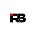 IRB letter monogram logo design vector Royalty Free Stock Photo