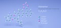 irbesartan molecule, molecular structures, Angiotensin II Receptor Antagonists, 3d model, Structural Chemical Formula and Atoms