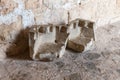 Interior of Ajloun Castle, also known as Qalat ar-Rabad, is a 12th-century Muslim castle situated in northwestern Jordan, near to Royalty Free Stock Photo