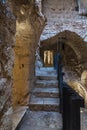 Interior of Ajloun Castle, also known as Qalat ar-Rabad, is a 12th-century Muslim castle situated in northwestern Jordan, near to