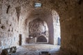 Internal passage in Ajloun Castle, also known as Qalat ar-Rabad, is a 12th-century Muslim castle situated in northwestern Jordan,