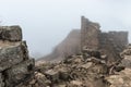 Remains of the courtyard in Ajloun Castle, also known as Qalat ar-Rabad, is a 12th-century Muslim castle situated in northwestern