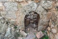 Remains of the courtyard in Ajloun Castle, also known as Qalat ar-Rabad, is a 12th-century Muslim castle situated in northwestern