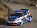 IRC 2011 - LOIX / MICLOTTE - Skoda Fabia S2000 Royalty Free Stock Photo