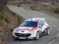 IRC 2011 - SOLBERG / PATTERSON - Peugeot 207 S2000 Royalty Free Stock Photo