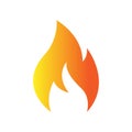 Ire flame logo vector illustration design template. vector fire flames sign illustration. fire icon Royalty Free Stock Photo