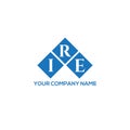 IRE letter logo design on white background. IRE creative initials letter logo concept. IRE letter design