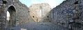 Ireland Aran island ruin church panorama