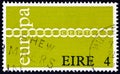 IRELAND - CIRCA 1971: A stamp printed in Ireland from the `Europa ` issue shows Europa Chain, circa 1971.