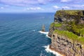 Ireland Cliffs of Moher travel traveling Atlantic Ocean sea tourism Royalty Free Stock Photo